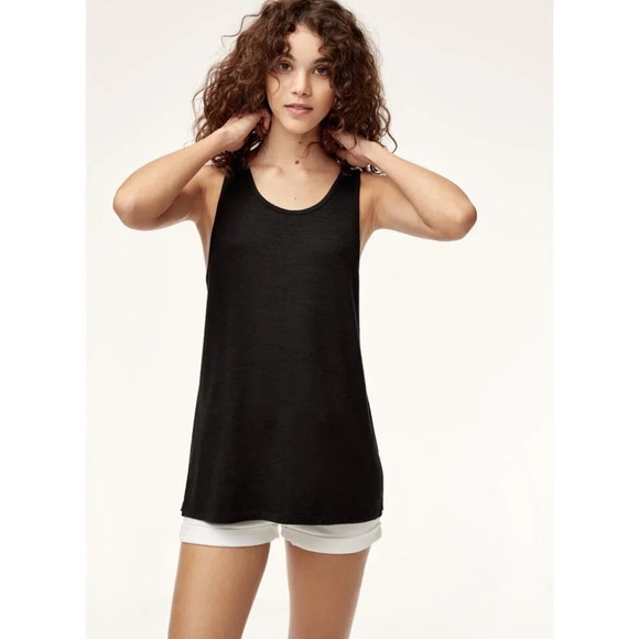 Aritzia Wilfred Free  Ornella Tank Top Heathered Sleeveless Burgundy Size XS - Picture 1 of 14